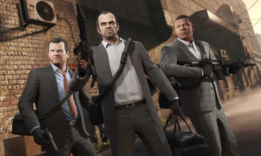 Drengene er tilbage i byen ... Michael, Trevor og Franklin.