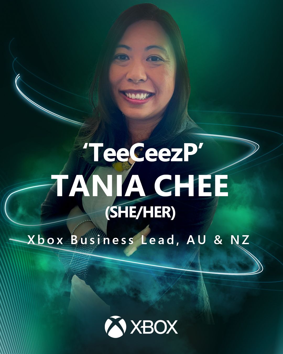 Tania Chee (Hun/Hende) Xbox Business Lead, Australien og New Zealand Region: Australien og New Zealand