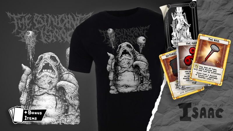 Himmelsk og helvedes månedlig merch kommer med Isaacs unboxing