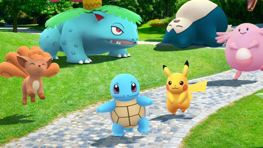 Pikachu, Squirtle og andre Pokemon