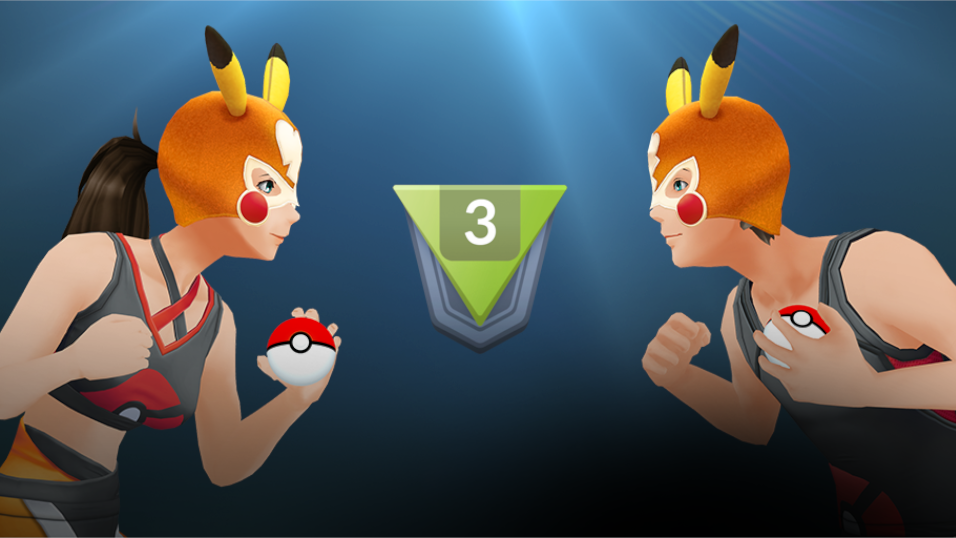 Trænere, der bærer Pikachu Libre-avatar-genstande i Pokemon Go