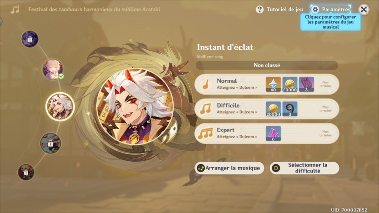 Genshin Impact 2.7, événement "Festival des Tambours harmonieux du sublime Arataki" : notre guide