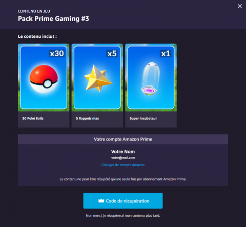 Pokémon GO, Prime Gaming rewards #3: how to get them?