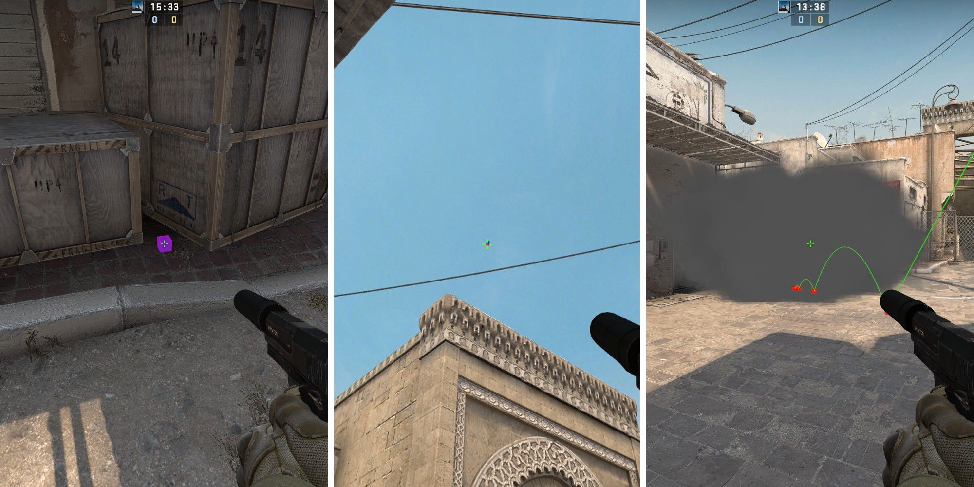 CSGO Dust 2 Long Angle Smoke Spot