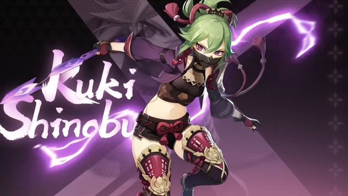 Shinobu laver en ninjastilling.