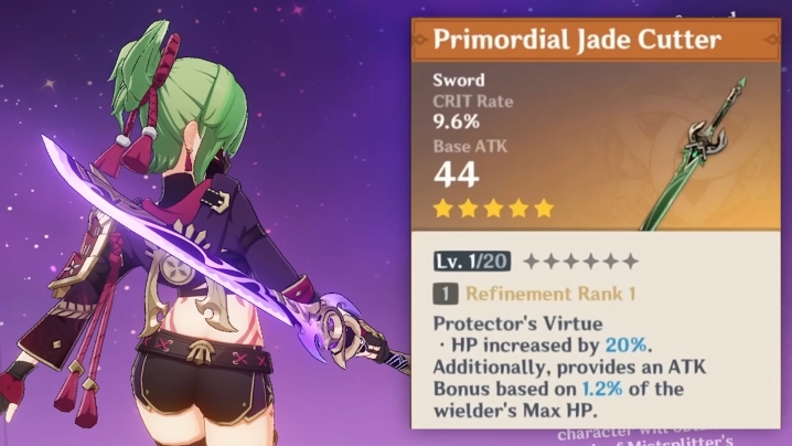 Shinobu udruster et våben.