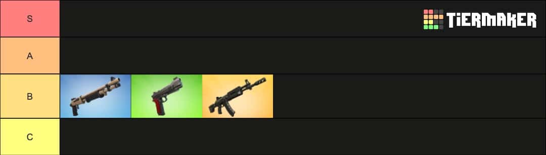 Fortnite Kapitel 3 Sæson Tier List B Tier