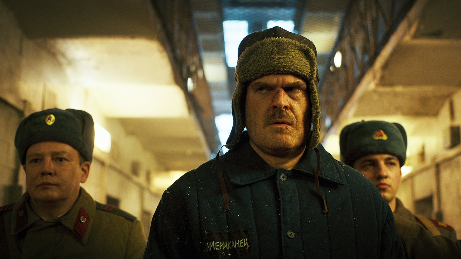 David Harbour as Jim Hopper in STRANGER THINGS.