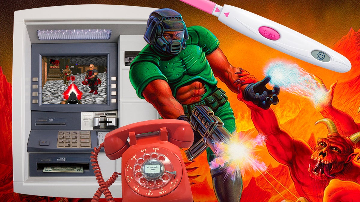 De mærkeligste enheder, der kan spille Doom, inklusive en LEGO-klods og en hæveautomat