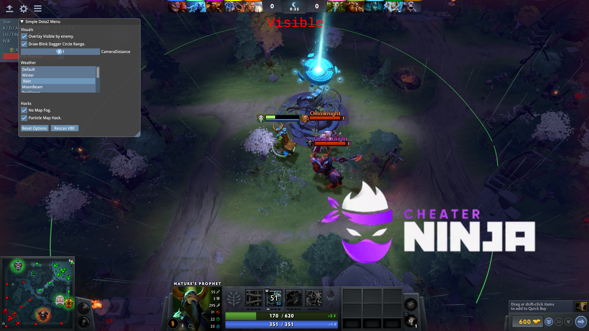 Dota 2 Simple Hack |  Menu til Dota 2
