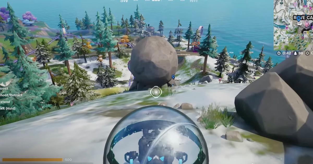 I sæson 3 af "Fortnite" skal du knuse dine fjender med løbske sten