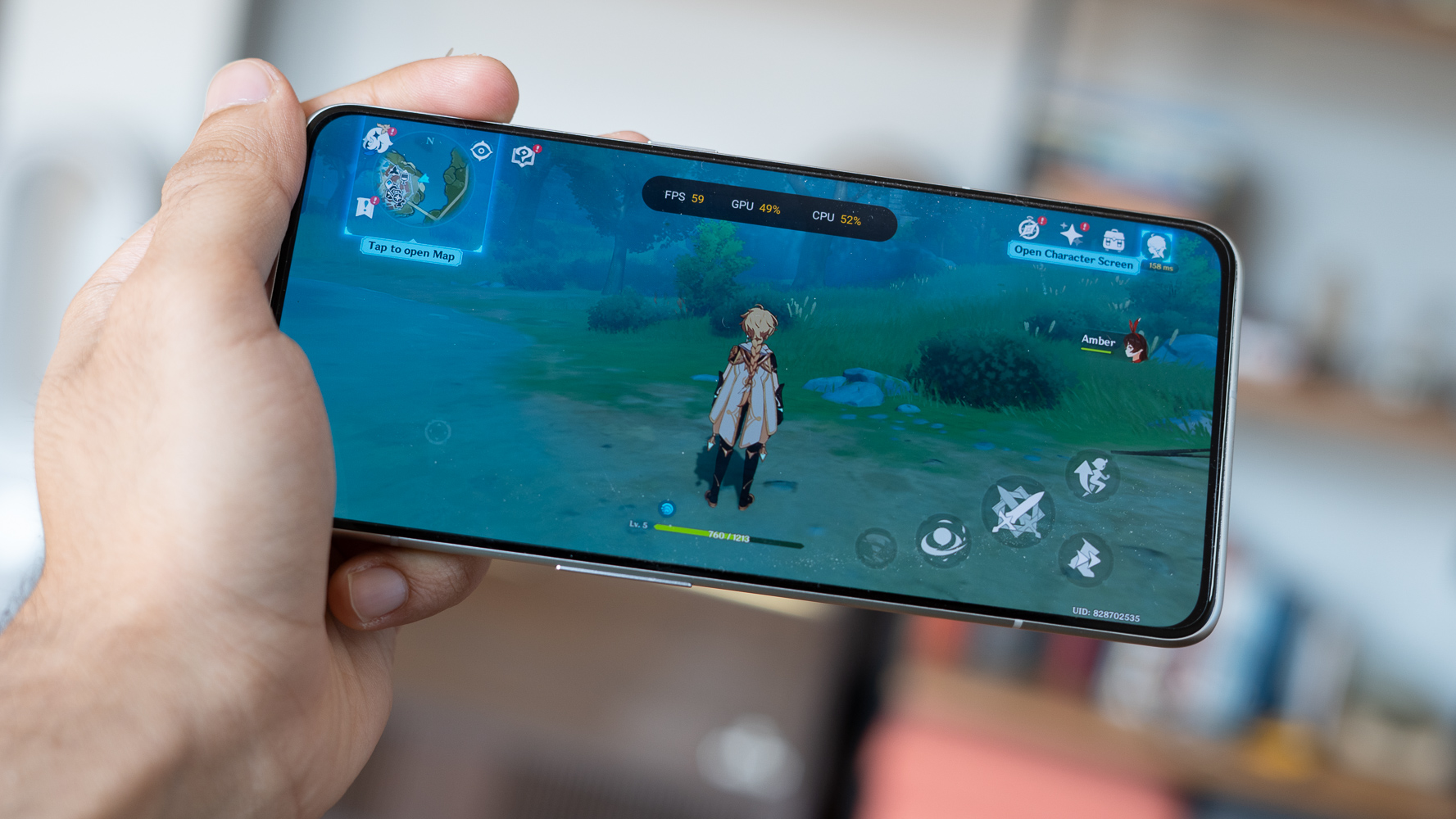 Realme GT2 Pro plays genshin effect