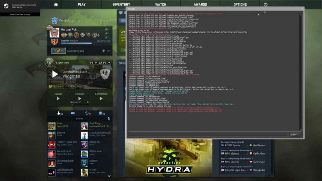 skriv connect (ip-adresse) og tryk derefter på enter - tilslut en tilpasset csgo-server