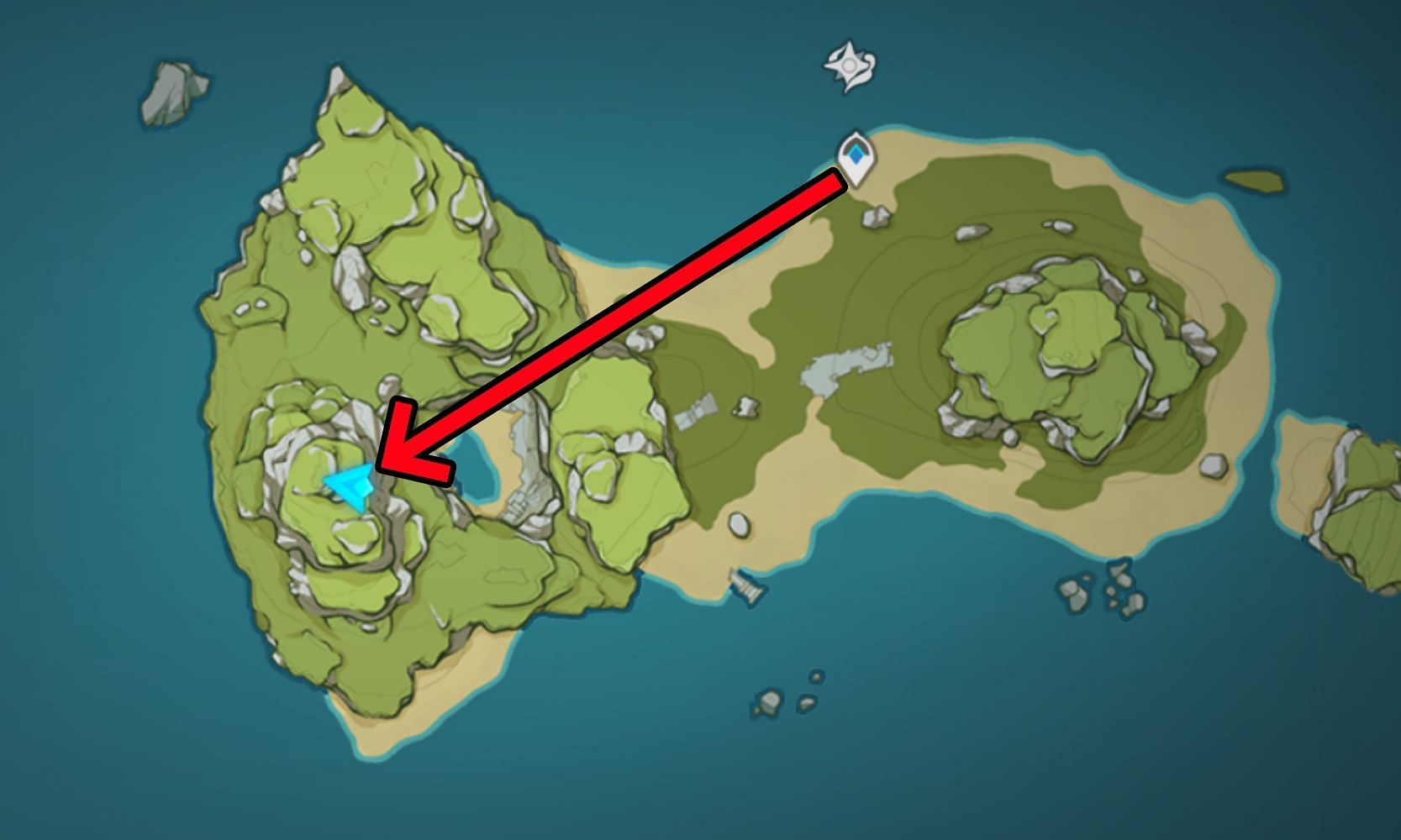 Det første sted at besøge i Golden Apple Archipelago (Billede via HoYoverse)