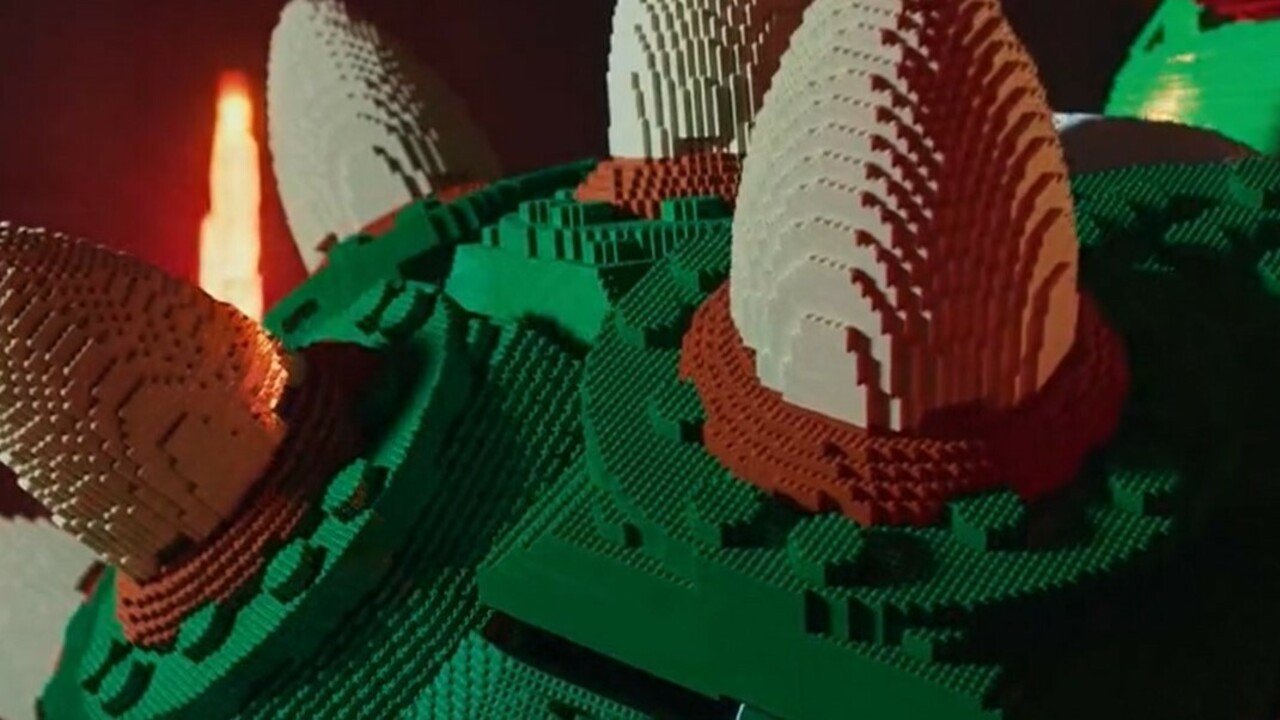 Her er dit første kig på Nintendos 14 fod høje LEGO Bowser til Comic-Con
