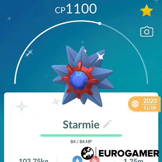 Shiny Starmie i Pokémon Go