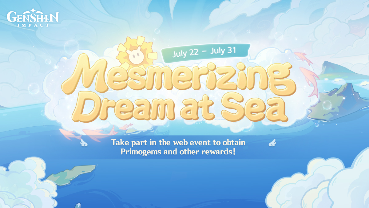 Genshin Impact Web Event, fascinerende Dream at Sea Answers