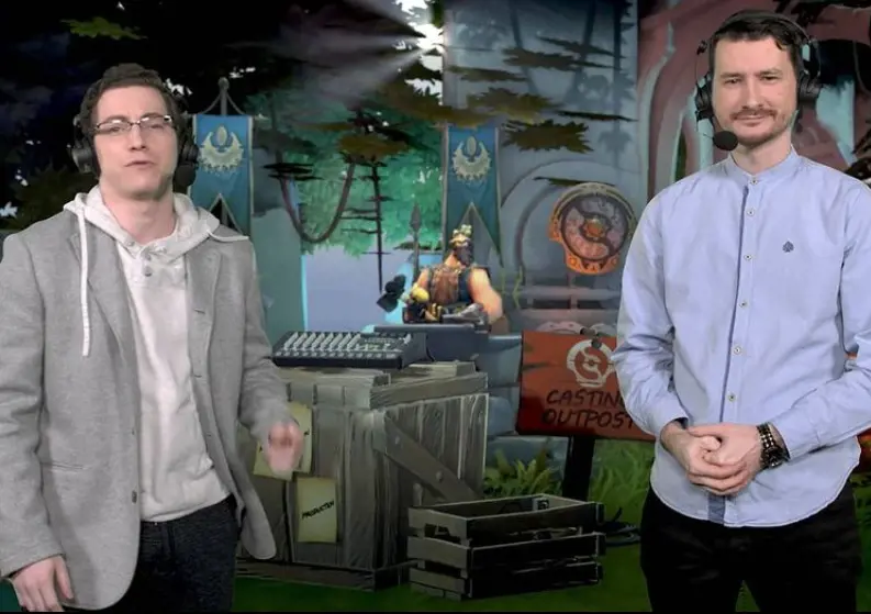 Bkop kommenterer i Dota 2-turnering med sin ven
