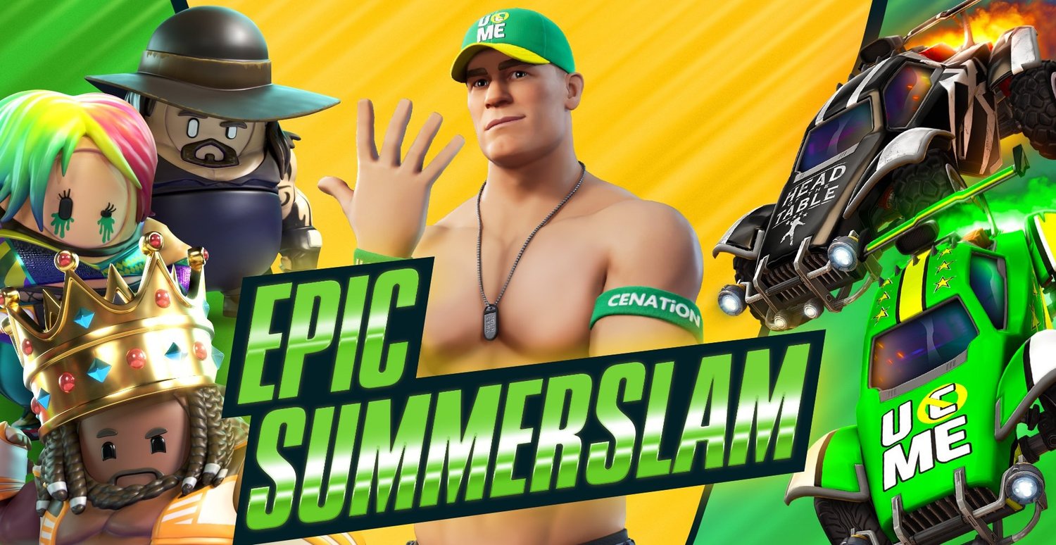 Fortnite, Rocket League og Fall Guys går sammen med WWE for Epic SummerSlam - MP3'er og NPC'er