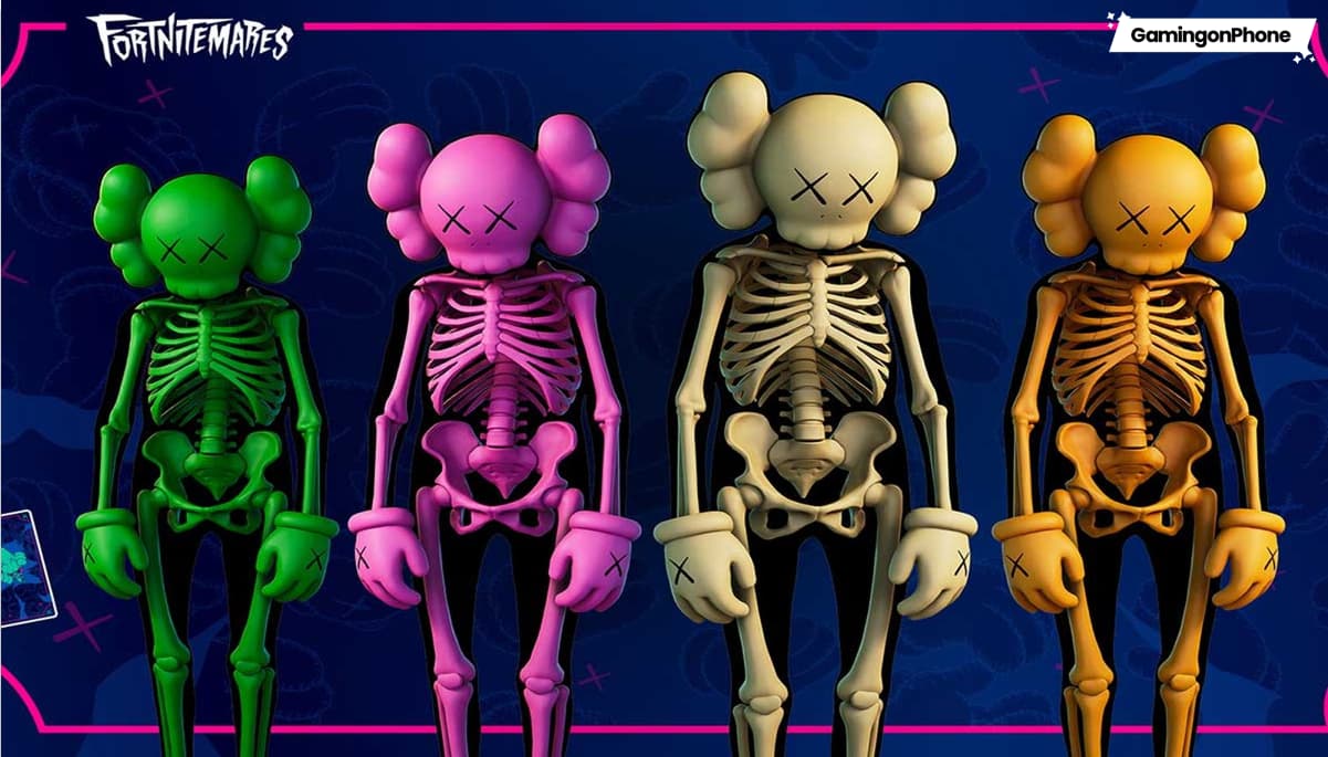 Fortnite x KAWS-samarbejdslækager afslører ankomsten af ​​ny Peely-skin i kapitel 3, sæson 3
