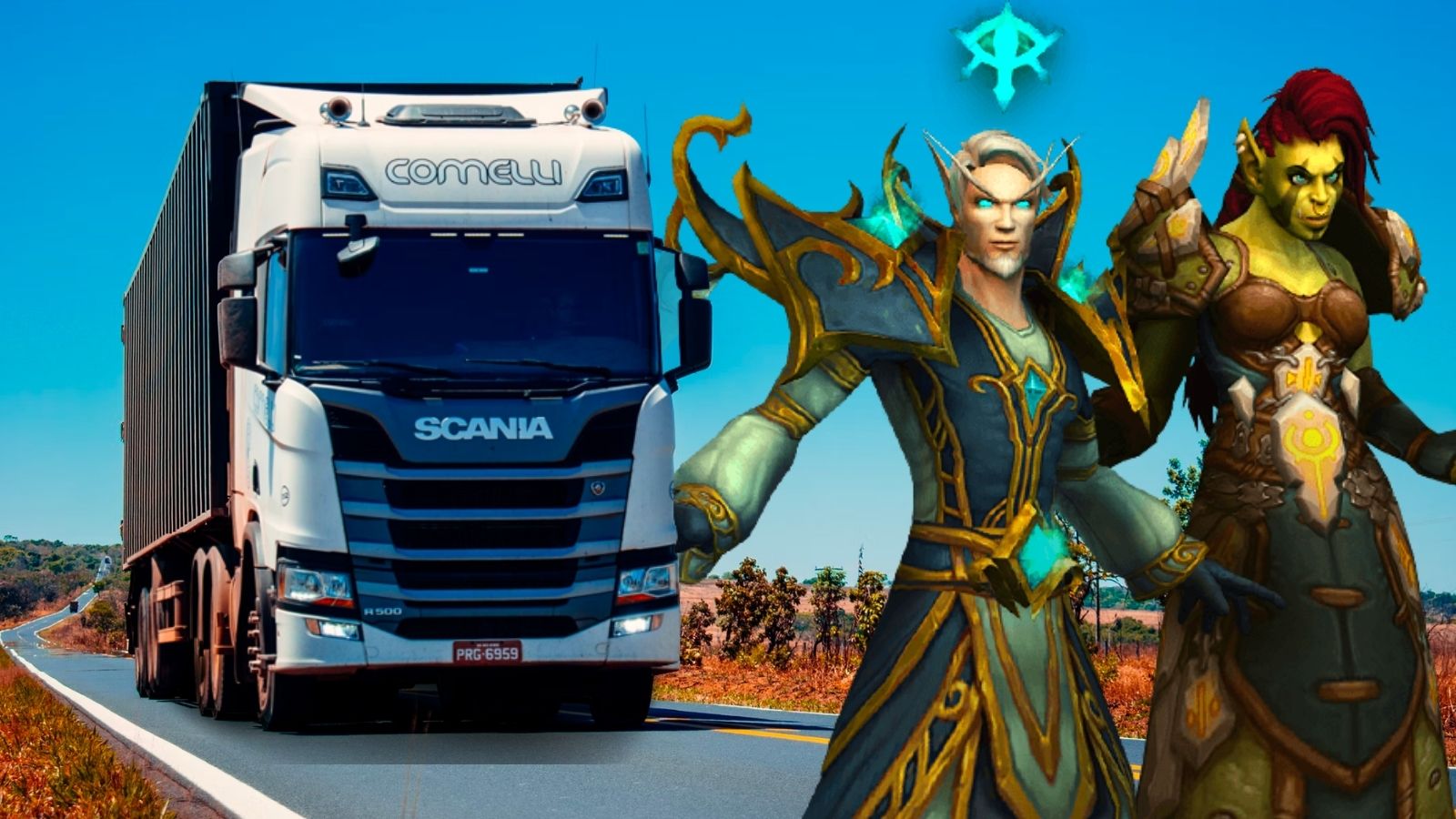 World of Warcraft-fans vanvittige WoW-lastbilkunst slår hovederne på motorvejen