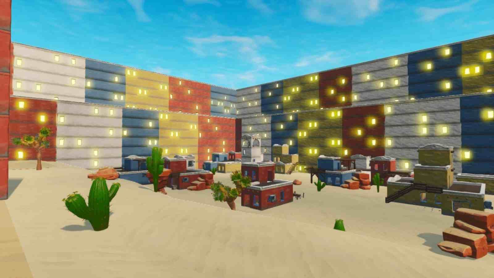 Sådan spiller du det nye Fortnite Desert Town Natural Zone Wars-kort i kreativ tilstand