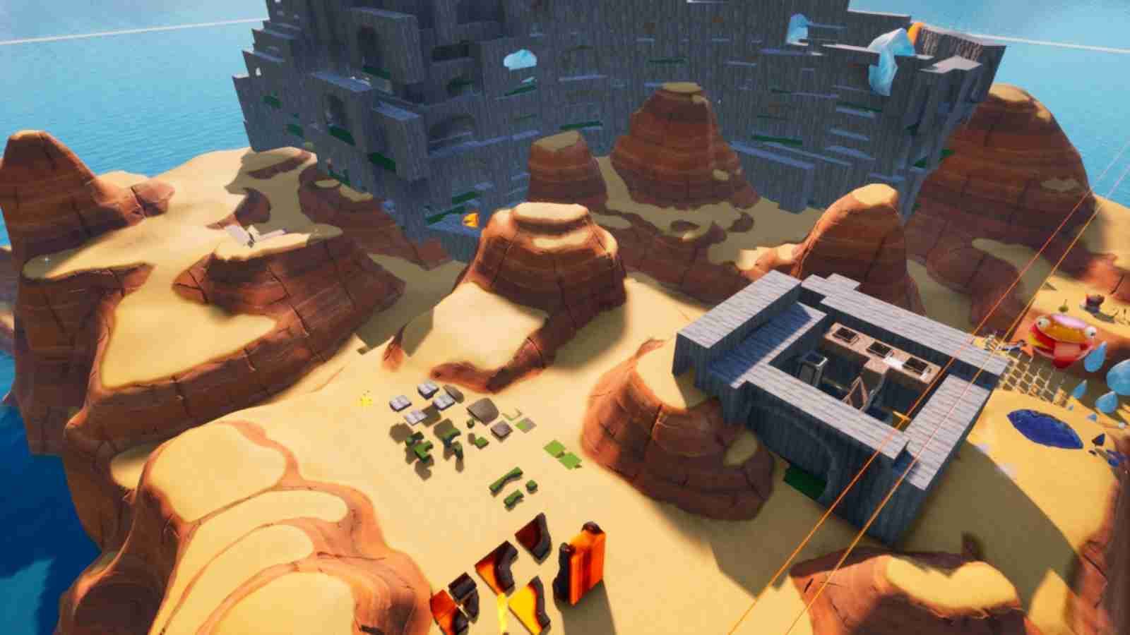 Sådan spiller du det nye Fortnite Desert Town Natural Zone Wars-kort i kreativ tilstand