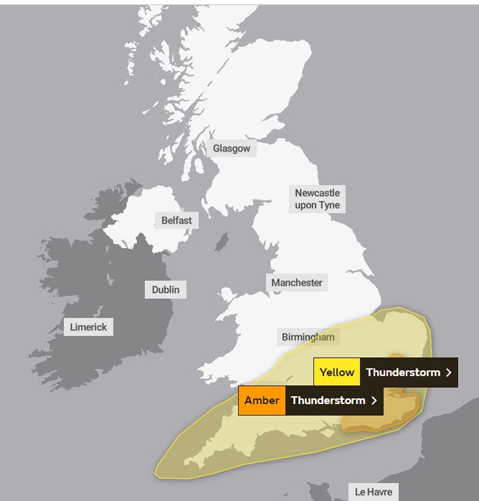 Met Office har advaret om alvorlige oversvømmelser i dele af England og Wales, især i det sydøstlige England