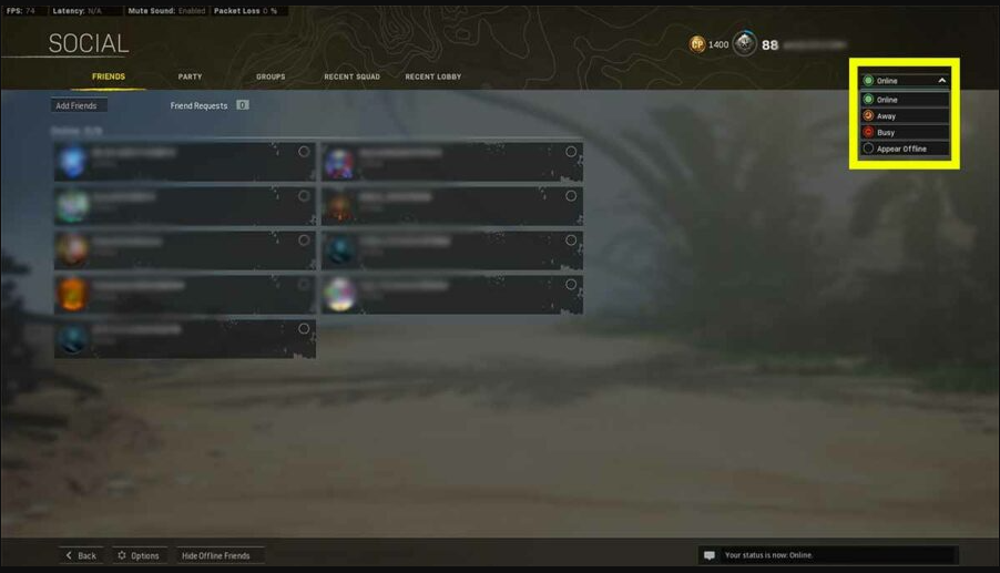 Sådan optræder du offline på Call Of Duty: Warzone