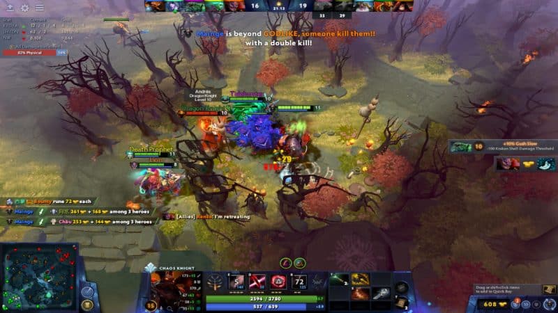 Dota 2: Sådan øger du din drabsrække - Chaos Knight afsporer fjender på kortet