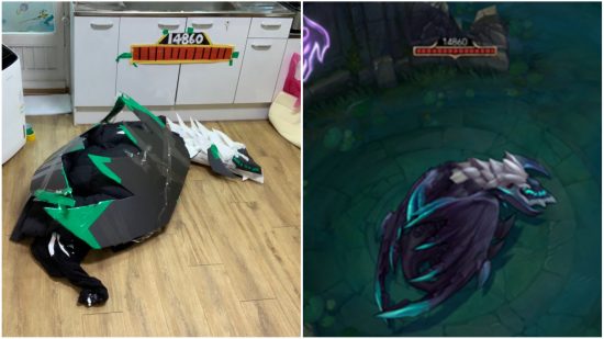 League of Legends cosplayer er Rift (bogstaveligt talt)