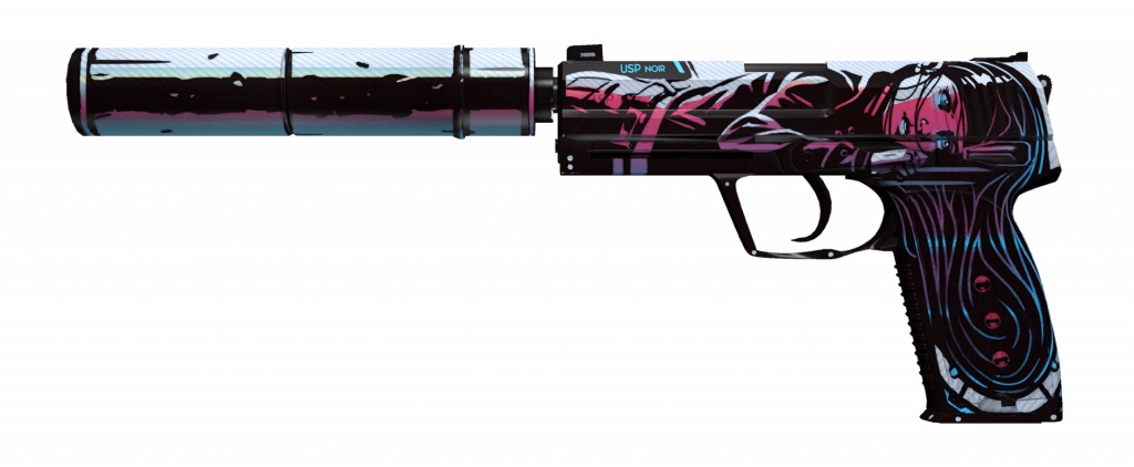 neo noir skin til USP-S modelpistolen i videospillets counter strike global offensiv