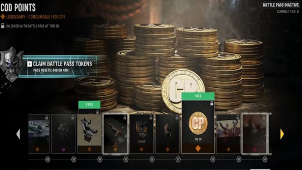 Warzone og Vanguard sæson 5 Battle Pass Tier 92-99
