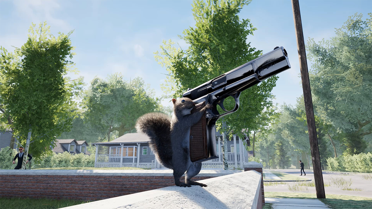 Egern med en pistol er et kommende Steam-spil bygget i Unreal Engine 5 Om et egern med... Tja... en pistol
