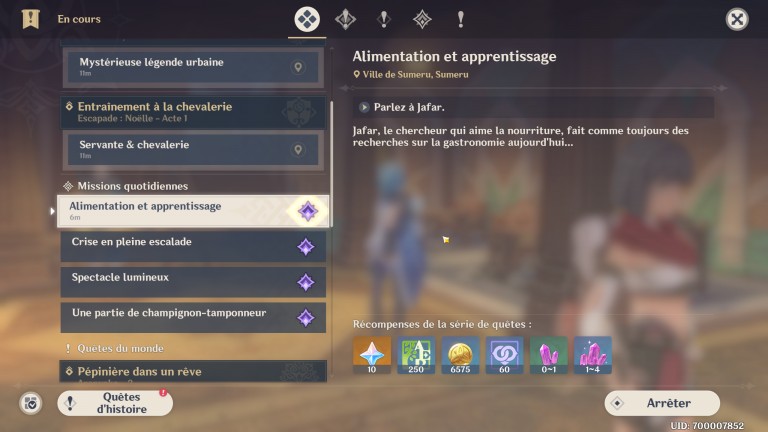 Genshin Impact, how to unlock Sumeru daily missions