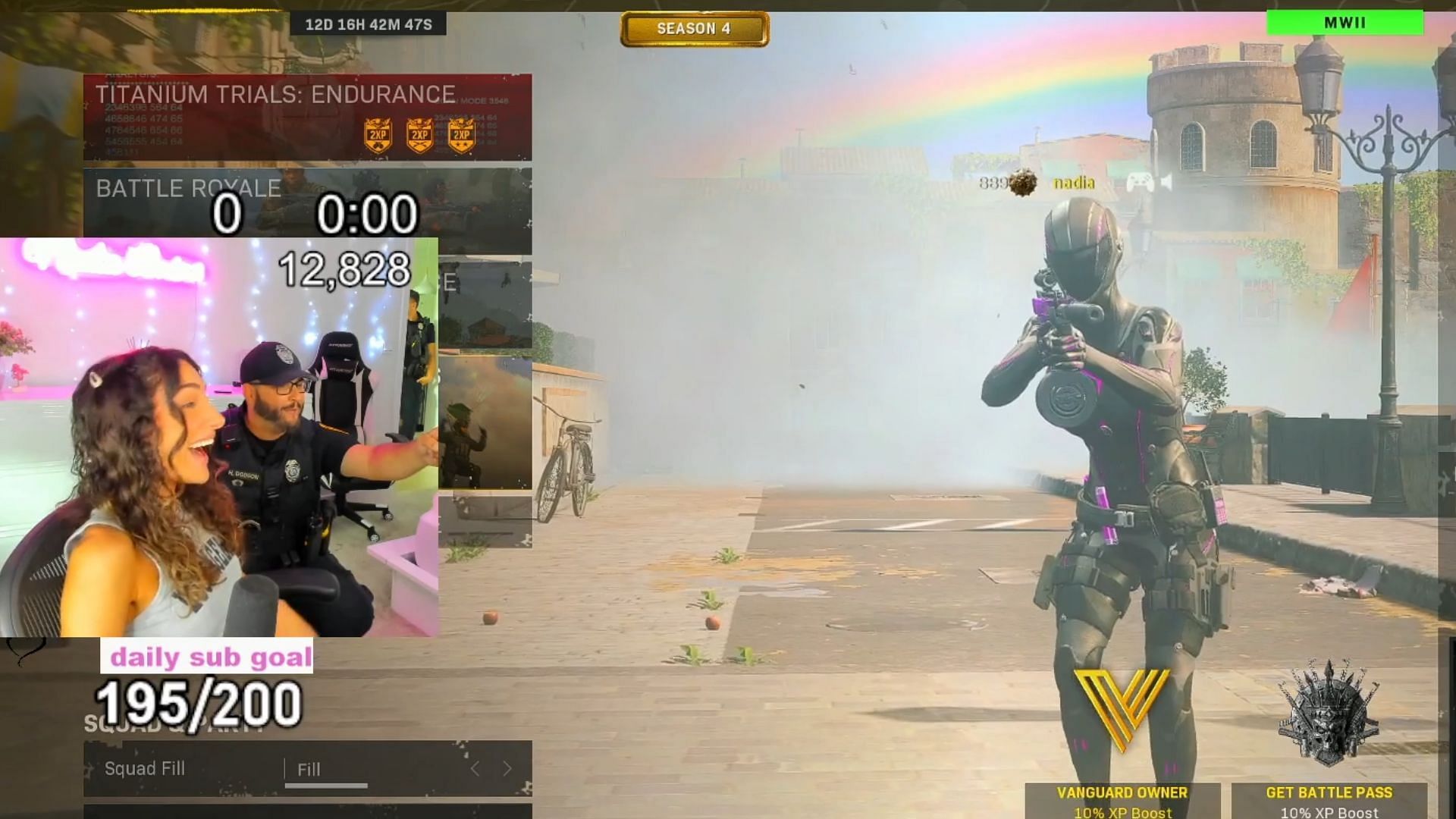 Swatting bliver sundt, da betjenten anmoder om, at chatten begynder hype-toget for den swattede Warzone-streamer.