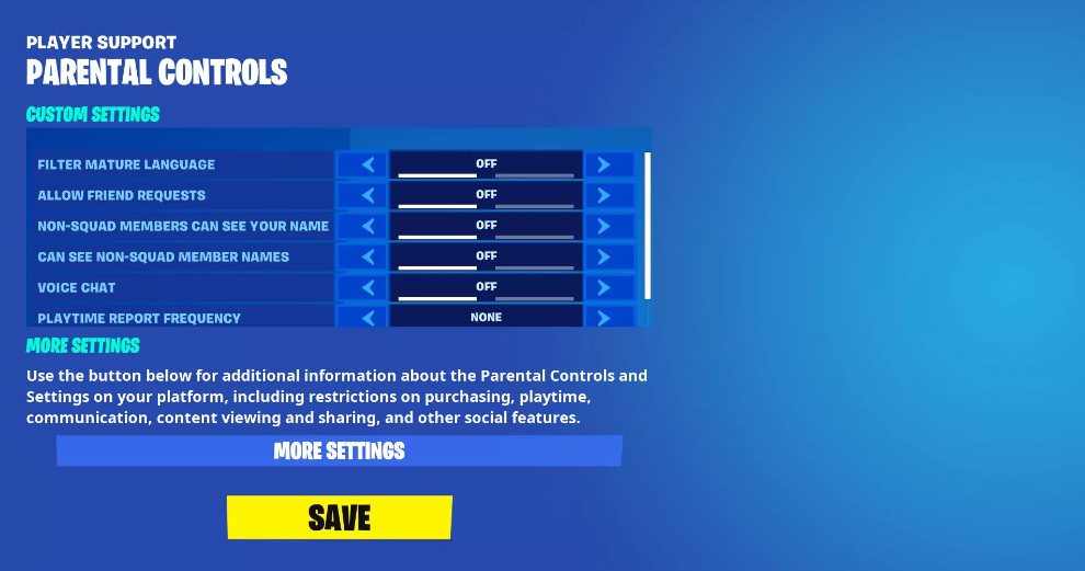 Sådan slår du forældrekontrol til i Fortnite