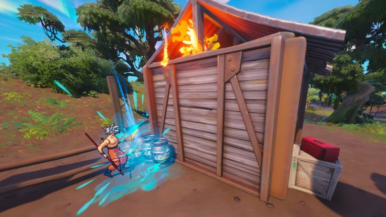 Sådan slukkes brande på strukturer med slurp i Fortnite