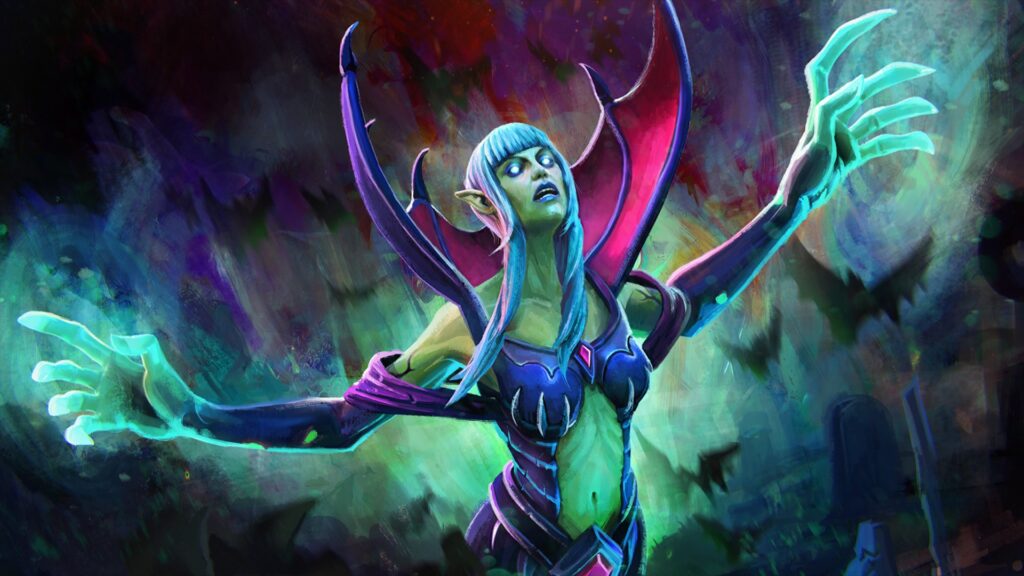 Dota 2-helteniveaulisten (september 2022) Dota 2 Death Prophet-indlæsningsskærm