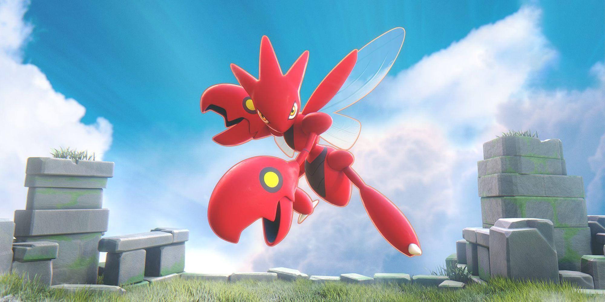 Scizor and its pre-evolved form Scyther will be added to Pokemon Unite next week on September 28th.
