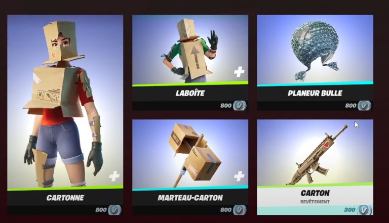 Fortnite: boutique du jour 1er oktober 2022