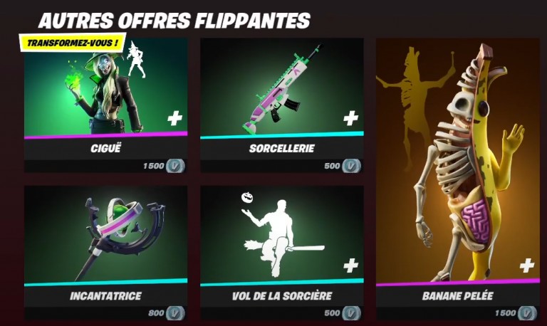 Fortnite: boutique du jour 1er oktober 2022