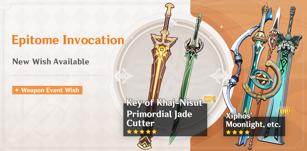 Genshin Impact Key af Khaj-Nisut vs Primordial Jade Cutter, som er bedre