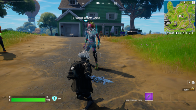 A screegrab from Fortnite showing the Frankenstein-like Curdle Scream Leader