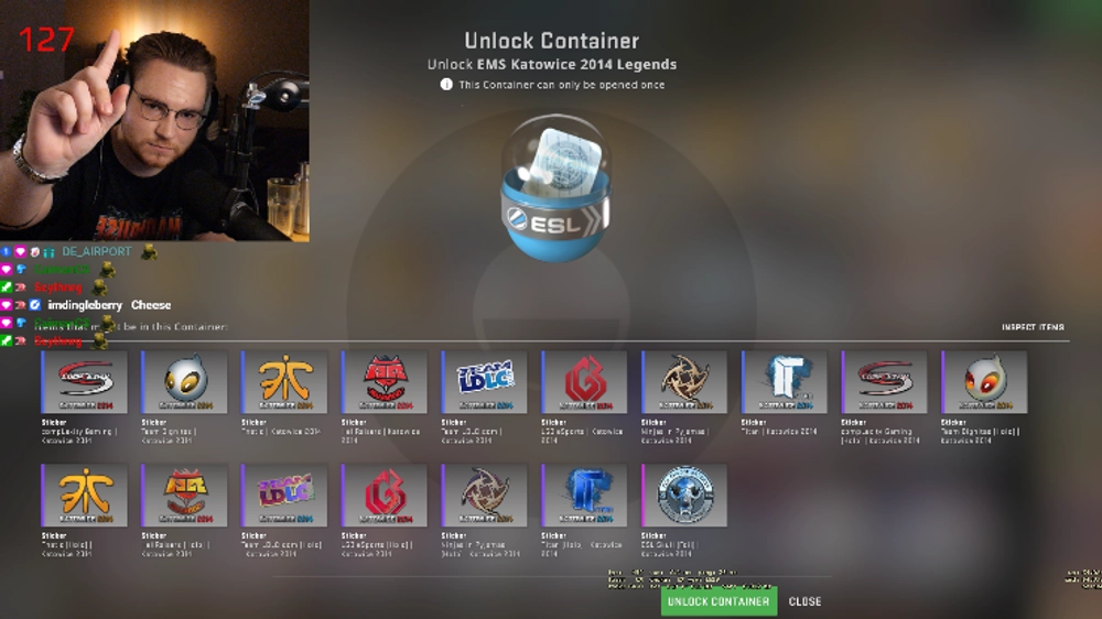 CSGO streamer taber tusindvis ved uheldig kapselåbning
