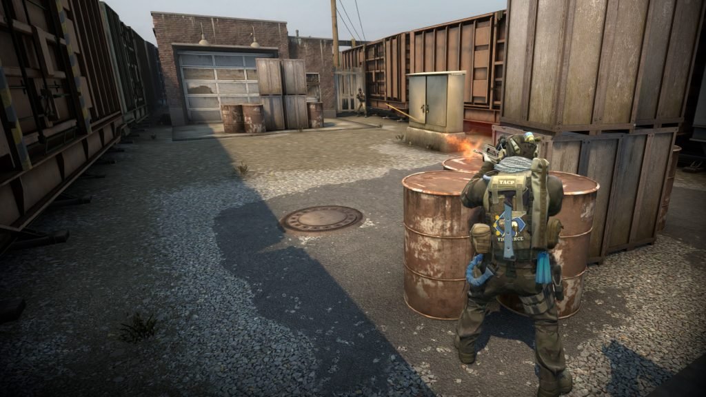 CT team taking aim at enemy