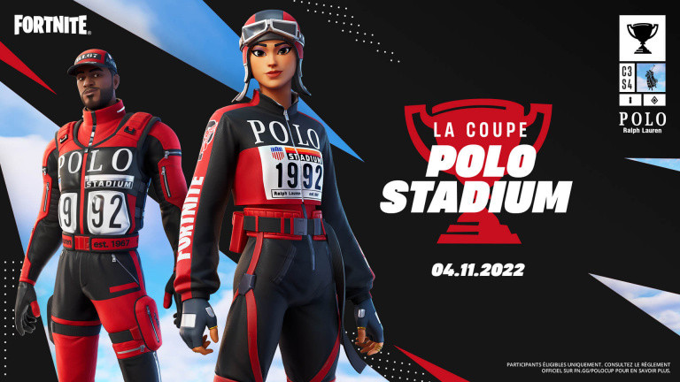 Fortnite x Ralph Lauren: Gagnez des skins en avant-première med Coupe Polo Stadium!