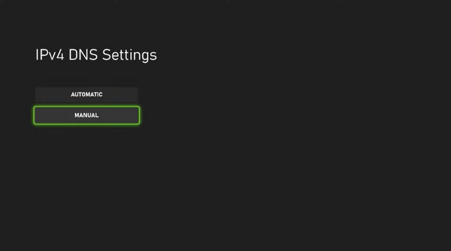 manuelle dns-indstillinger til xbox