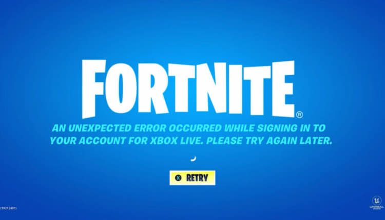 Fortnite Uventet fejl opstod på Xbox: Rettet [2022]