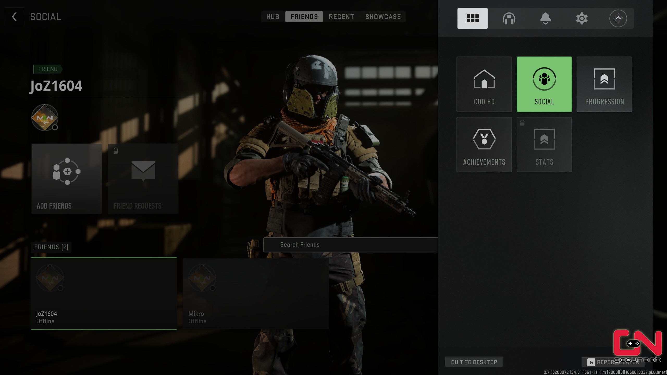 Ret Social ikke fungerer, kan ikke se venner i Warzone 2 & MW2